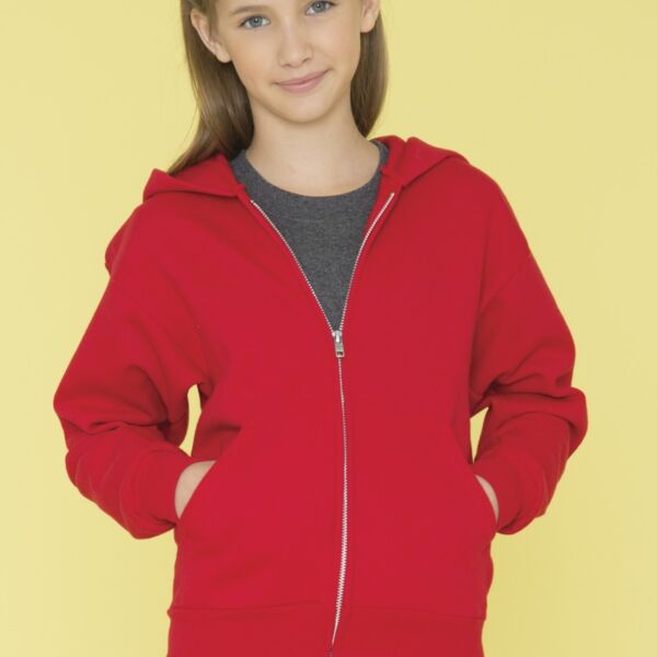 ATC EVERYDAY FLEECE FULL ZIP HOODED YOUTH SWEATSHIRT. Thumbnail